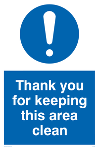 MV5498: Thank you for keeping this area clean