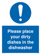 MV5504: Please Place dirty dishes in dishwasher