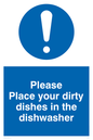 MV5504: Please Place dirty dishes in dishwasher