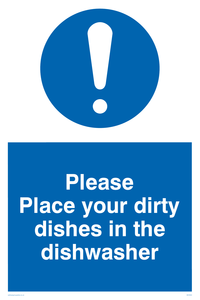 MV5504: Please Place dirty dishes in dishwasher