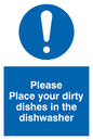 MV5504: Please Place dirty dishes in dishwasher