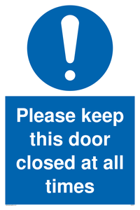 MV5511: Please Keep door closed at all times