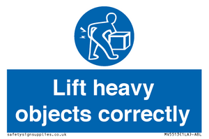 MV5513: Lift heavy objects correctly