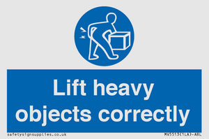 MV5513: Lift heavy objects correctly