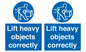 MV5513: Lift heavy objects correctly