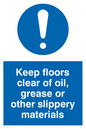MV5536: Keep floors clear of slippery materials