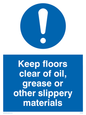 MV5536: Keep floors clear of slippery materials