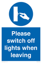 MV5568: Switch off lights Sign