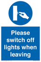 MV5568: Switch off lights Sign