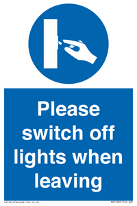 MV5568: Switch off lights Sign