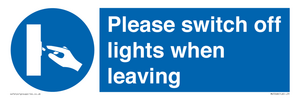 MV5568: Switch off lights Sign