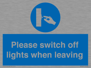 MV5568: Switch off lights Sign
