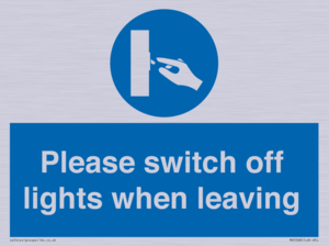MV5568: Switch off lights Sign