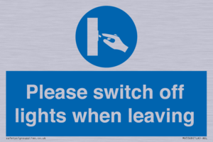 MV5568: Switch off lights Sign