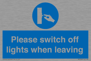 MV5568: Switch off lights Sign