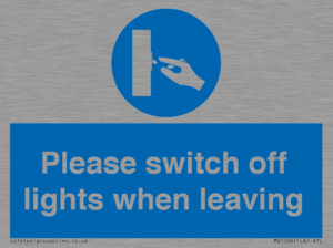 MV5568: Switch off lights Sign