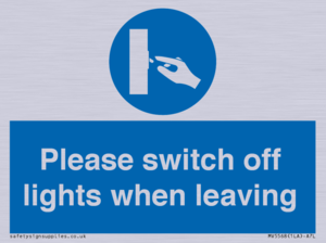 MV5568: Switch off lights Sign