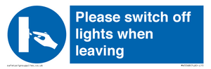 MV5568: Switch off lights Sign