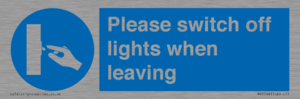 MV5568: Switch off lights Sign