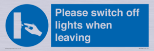 MV5568: Switch off lights Sign