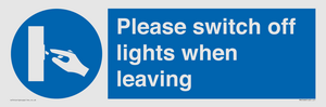 MV5568: Switch off lights Sign