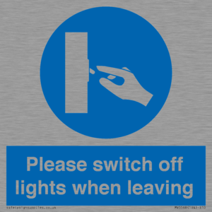 MV5568: Switch off lights Sign