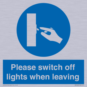 MV5568: Switch off lights Sign