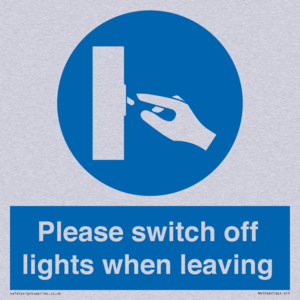 MV5568: Switch off lights Sign