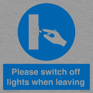 MV5568: Switch off lights Sign