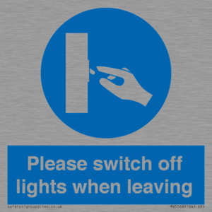 MV5568: Switch off lights Sign