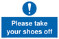 MV5718: Please take your shoes off Mandatory Sign