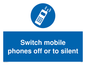 MV5759: Switch mobile phones off or to silent