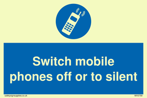 MV5759: Switch mobile phones off or to silent