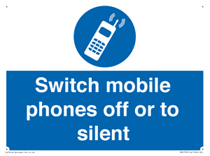 MV5759: Switch mobile phones off or to silent