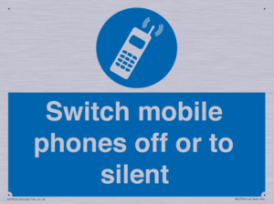 MV5759: Switch mobile phones off or to silent