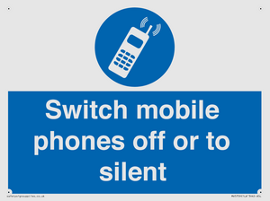 MV5759: Switch mobile phones off or to silent