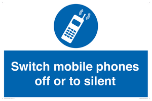 MV5759: Switch mobile phones off or to silent