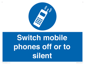 MV5759: Switch mobile phones off or to silent