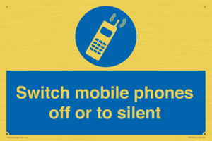 MV5759: Switch mobile phones off or to silent