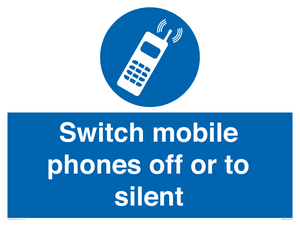 MV5759: Switch mobile phones off or to silent