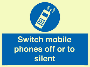 MV5759: Switch mobile phones off or to silent