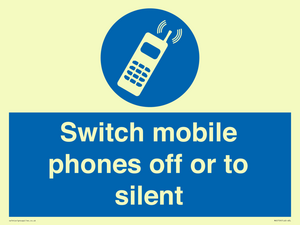 MV5759: Switch mobile phones off or to silent