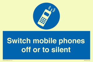 MV5759: Switch mobile phones off or to silent