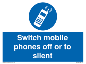MV5759: Switch mobile phones off or to silent