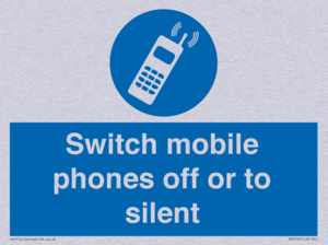 MV5759: Switch mobile phones off or to silent