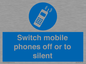 MV5759: Switch mobile phones off or to silent