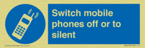 MV5759: Switch mobile phones off or to silent