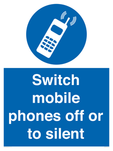 MV5759: Switch mobile phones off or to silent