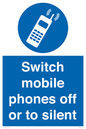 MV5759: Switch mobile phones off or to silent