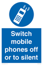 MV5759: Switch mobile phones off or to silent